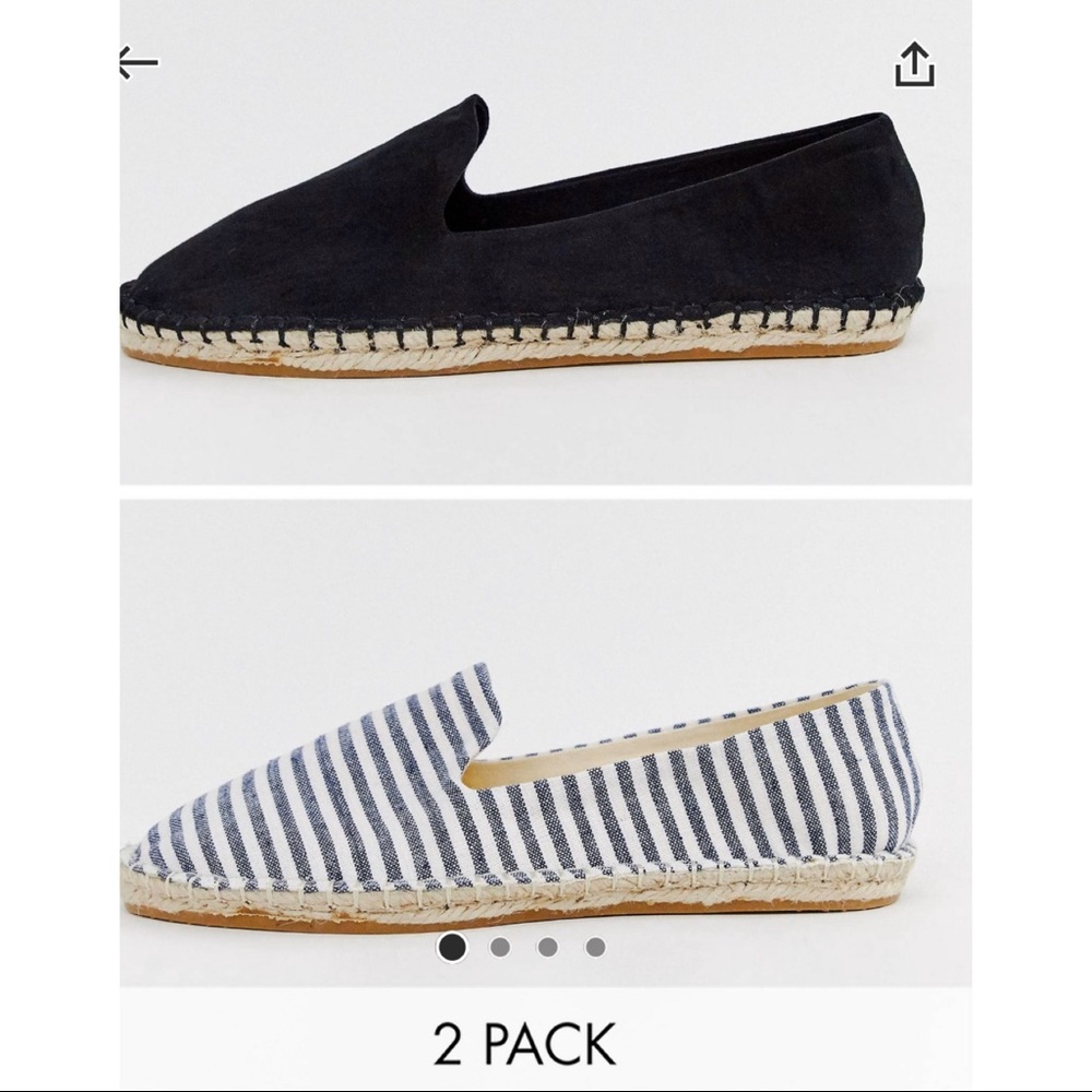 ASOS Design Espadrille 2 pack